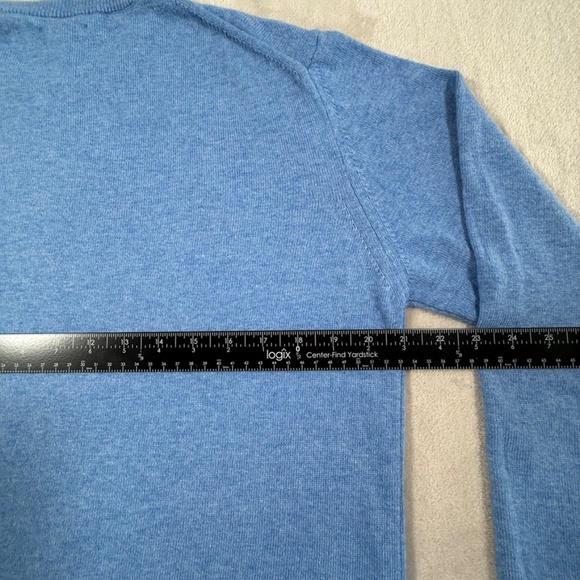 Emi Maglia Sweater Mens Size Medium Blue Wool Cashmere Blend Crewneck - Picture 8 of 12